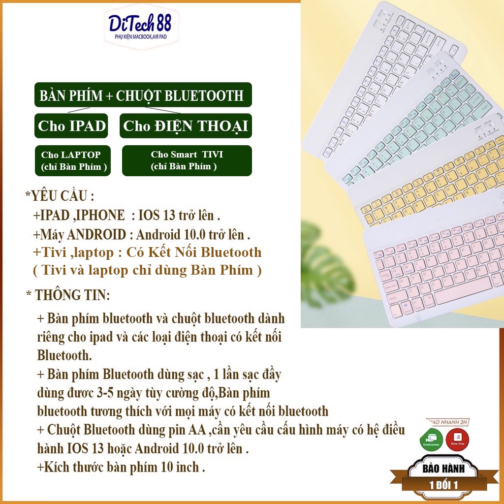 Bàn Phím Bluetooth không dây Và Chuột không dây Aivk Cho máy tính bảng,Bàn phím không dây