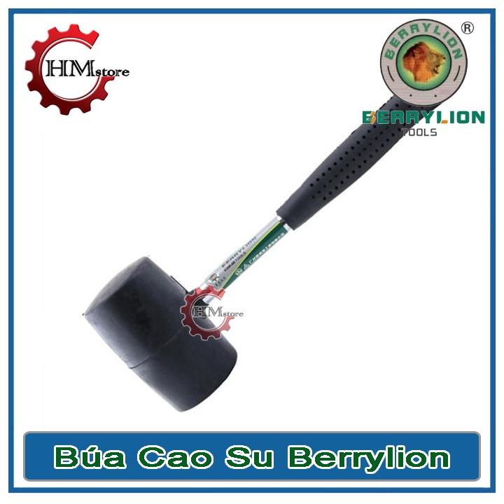 Búa cao su cán sắt Berrylion 500g 300g 700g - Búa đầu cao su