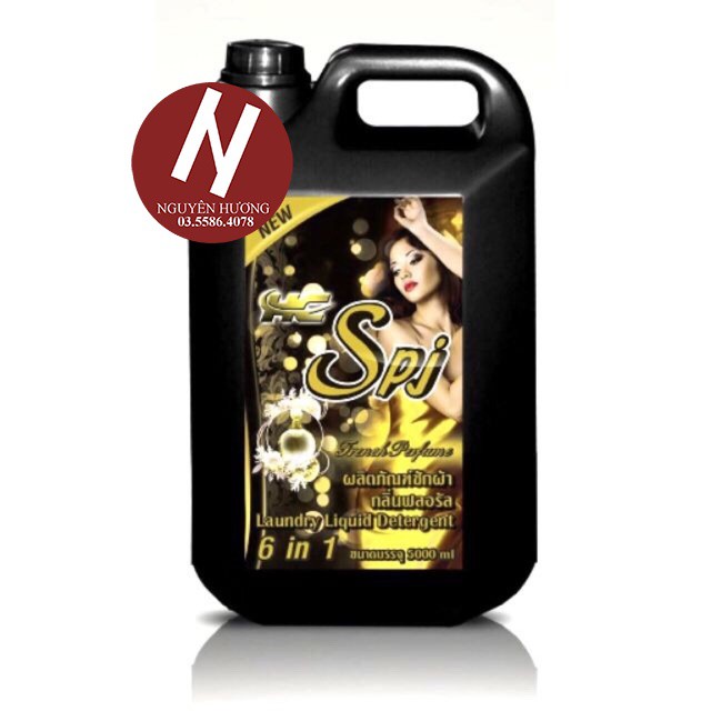 Nước giặt xả Thái Lan HC-SPJ 6in1 can 5000ml Đen/Tím