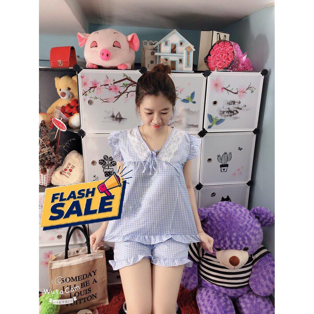 [Mã WABOOM giảm 15% đơn 99k] Sét bộ đùi kẻ phối bèo dưới 57kg [ Ảnh và video ] | BigBuy360 - bigbuy360.vn