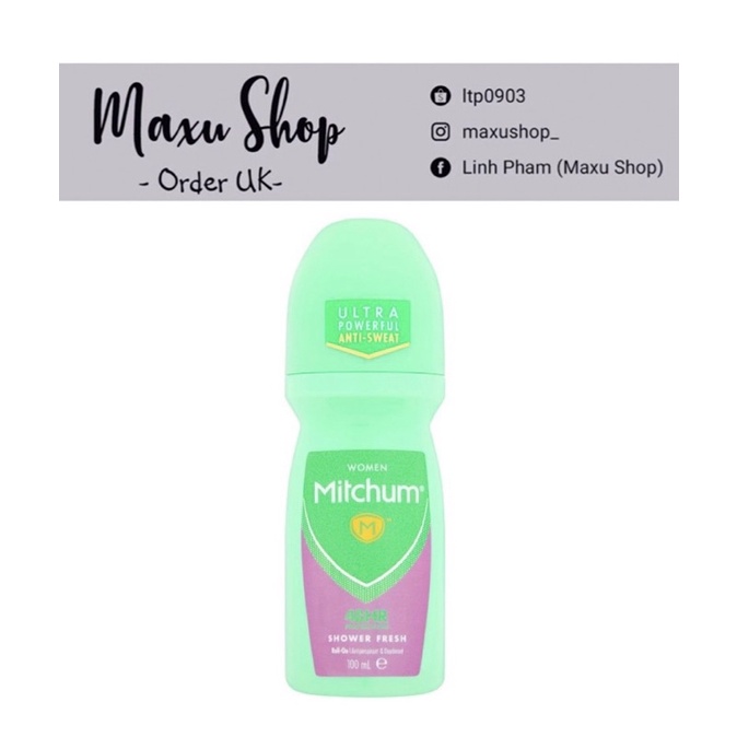 Lăn khử mùi và mồ hôi Mitchum cho nữ dạng gel 100ml