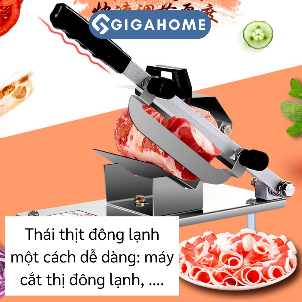 Máy Thái Thịt Đông Lạnh, Làm Bếp Đa Năng Loại Nhỏ GIGAHOME Có Thể Điều Chỉnh Độ Dày 9752