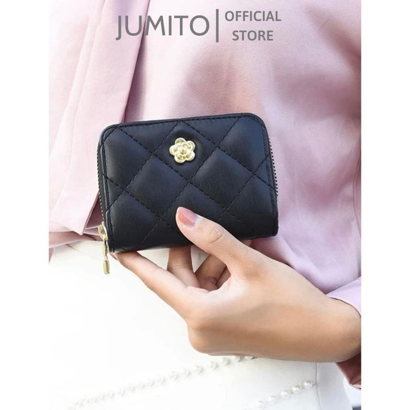 Ví nữ mini cầm tay nhỏ gọn nhiều ngăn chất da cao cấp JUMITO T1.047