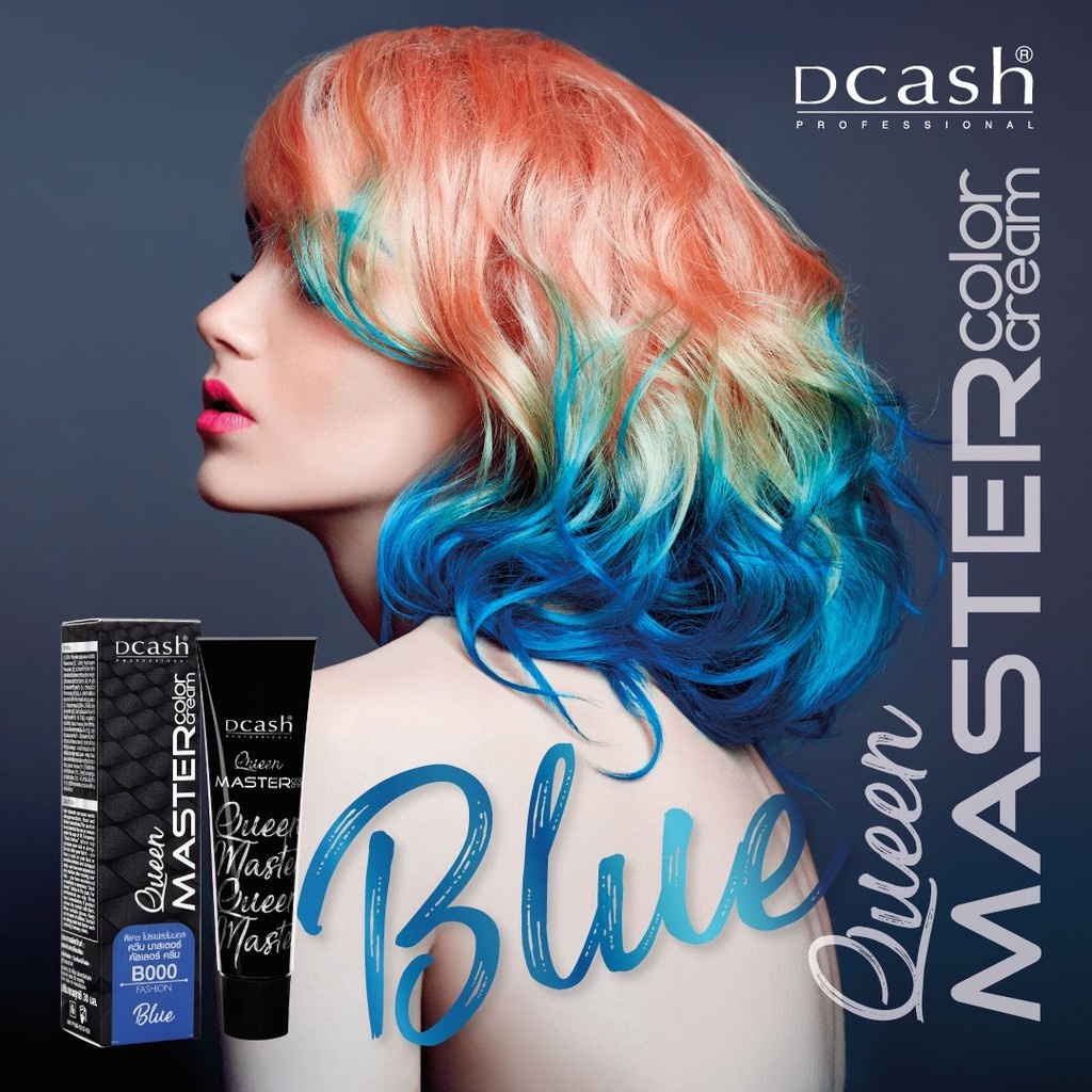 Kem màu nhuộm tóc đậm đặc Dcash Queen Master Color Cream 30ml - Thái Lan