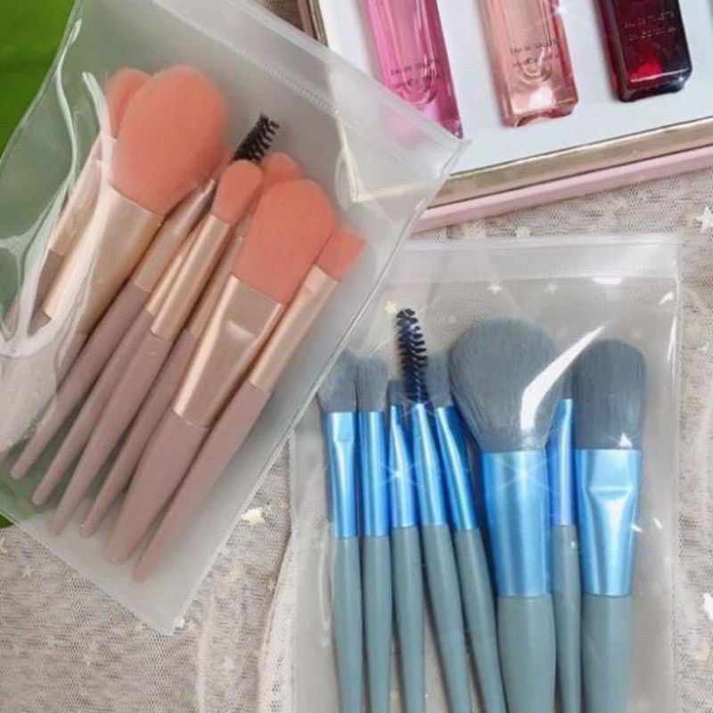 Bộ Cọ Trang Điểm ❤𝑭𝒓𝒆𝒆𝒔𝒉𝒊𝒑❤8 Cây Vintage Siêu Cute Trong Túi Zip