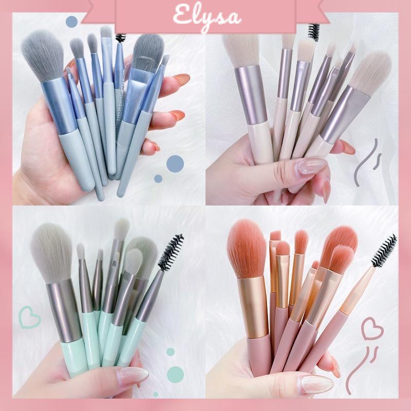 Full Bộ Cọ Gốm 8 Cây Makeup Lông Mềm Mịn Tặng Túi Zip