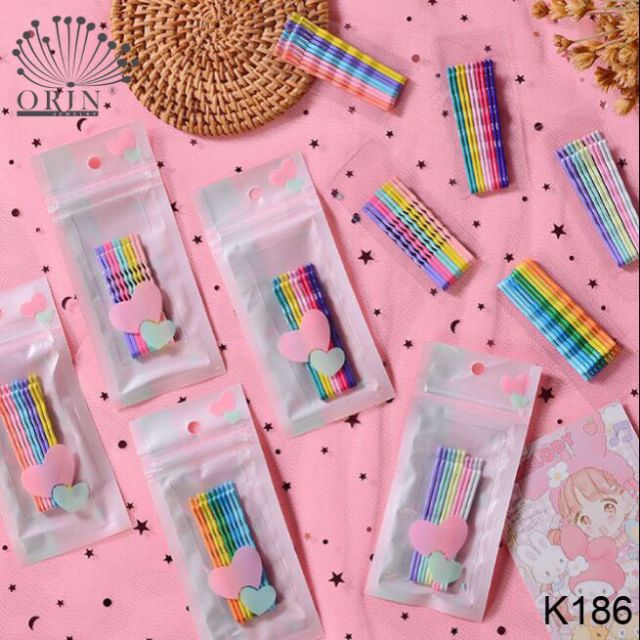 Set 10 kẹp tăm màu ULZANG