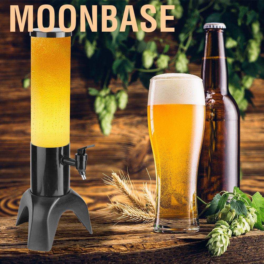 Moonbase 1.5L Three-legged Clear Beer Tower Beverage Dispenser for Parties Home Bar Accessories