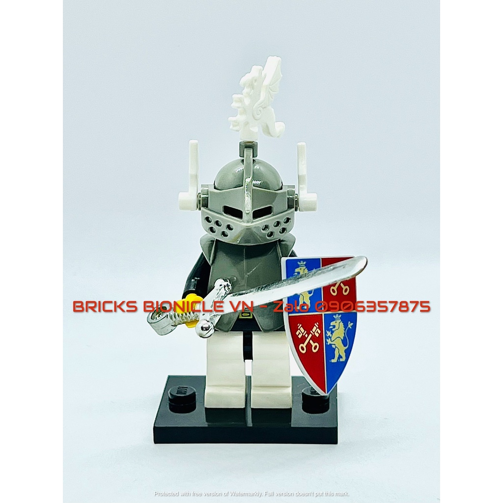 LEGO MINIFIGURES - ĐỒ CHƠI XẾP HÌNH LEGO NHÂN VẬT TRUNG CỔ - BLACK KNIGHT - HIỆP SĨ BÓNG TỐI