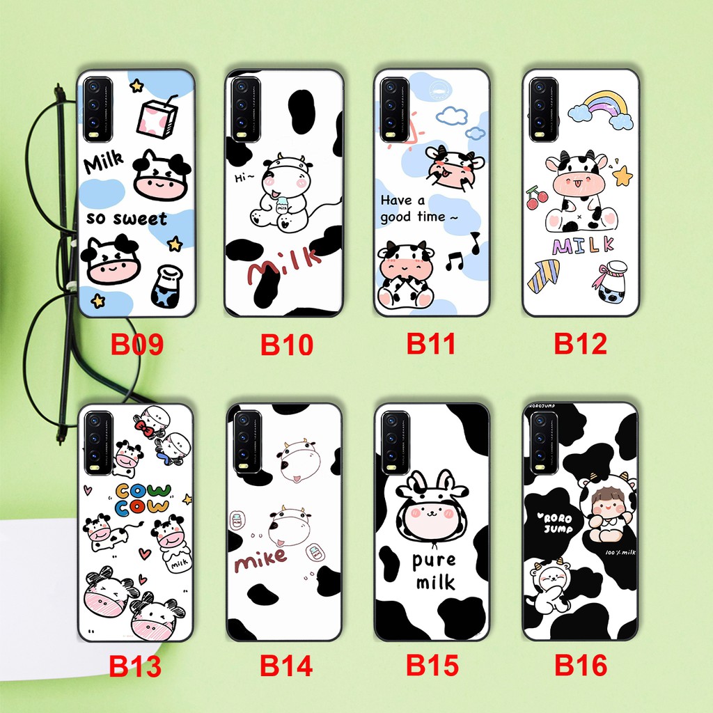Ốp lưng Vivo Y12S - Y20S - Y20S -V20 HOT TREND cô gái bò sữa cute siêu đẹp