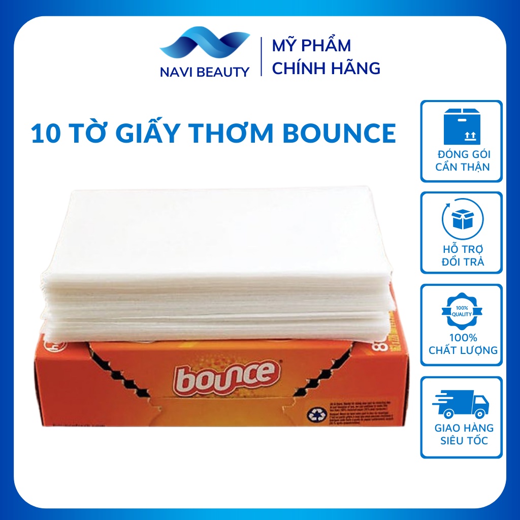 10 tờ giấy thơm Bounce của Mỹ