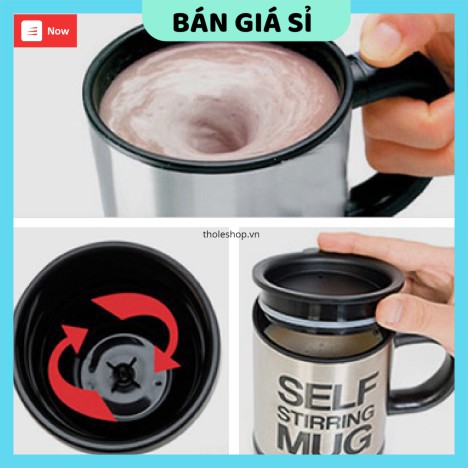Cốc thông minh   GIÁ VỐN]   Cốc Tự Khuấy Mug Không Cần Dùng Thìa, tiết kiệm thời gian  2714