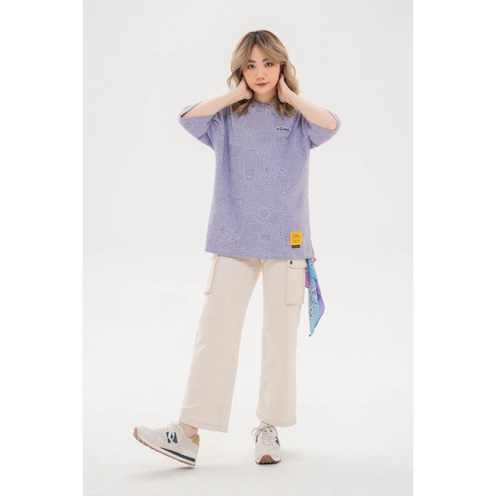 Áo Thun BOO Unisex Dáng Oversize, Cotton Cao Cấp In Tràn Pattern Họa Tiết The Simpsons BZL