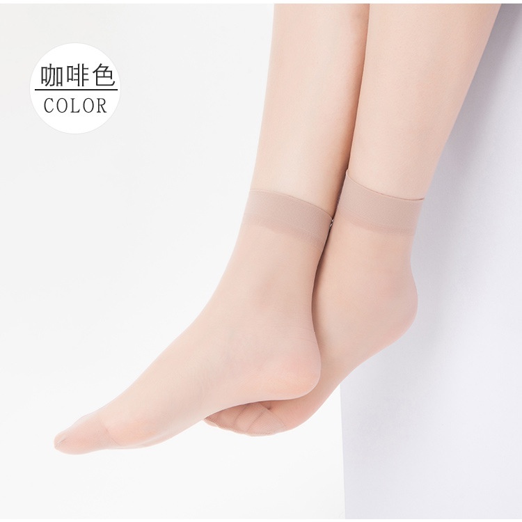 Vớ mỏng xuyên thấu màu trơn tất da siêu mỏng nữ siêu dai siêu bền