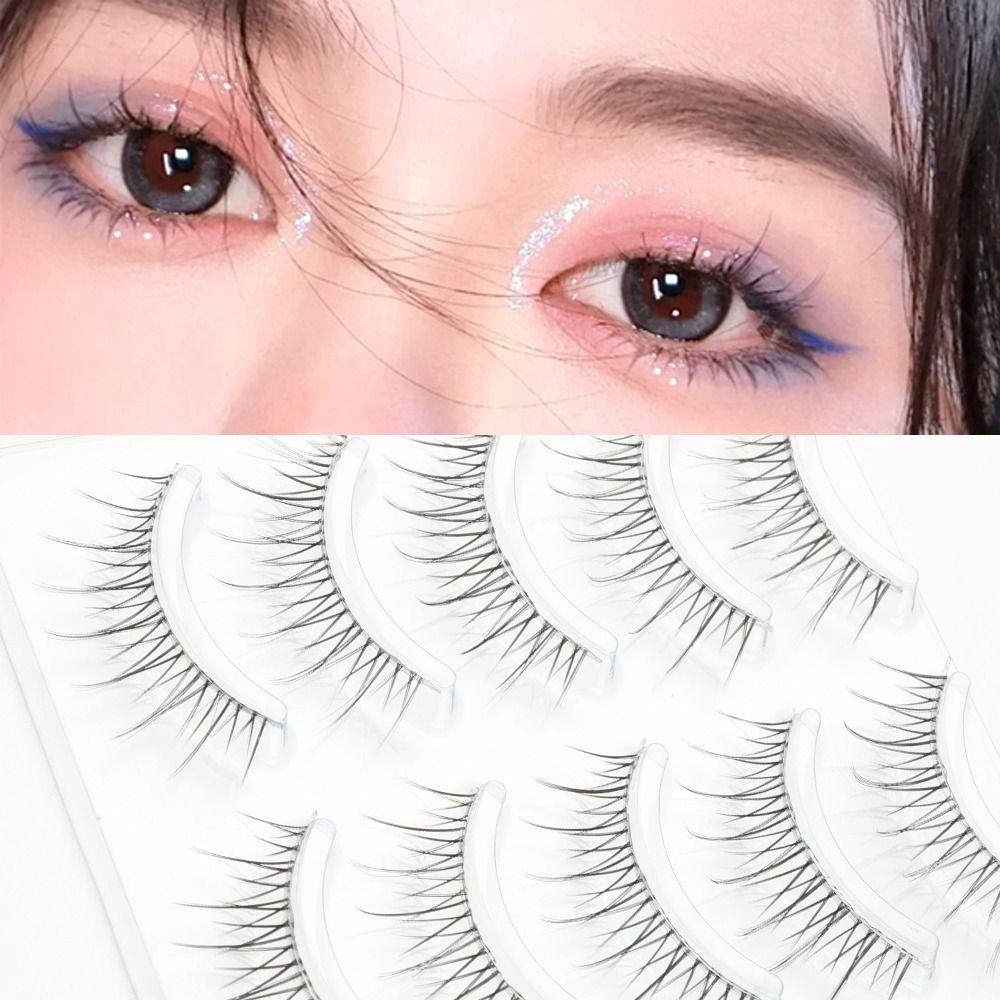 Set 5 Cặp Lông Mi Giả Trong Suốt Siêu Nhẹ 3D Handmade Dành Cho Trang Điểm