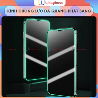 Kính Cường Lực Dạ Quang Phát Sáng iPhone 6 6plus 6s 6s plus 6 7 7plus 8 8plus x xs xs max 11 11 pro 11 12 Mini promax