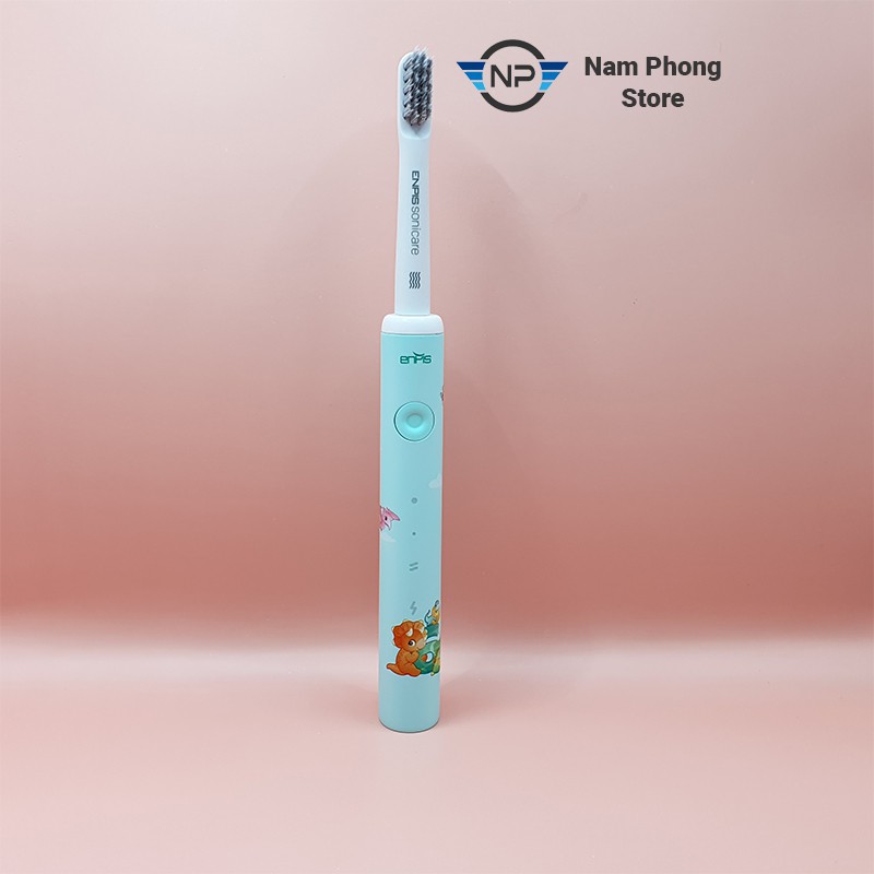 Bàn chải đánh răng điện trẻ em SMART KIDDY chính hãng ENPIS, lông mềm, IPX7, bảo hành 6 tháng, Sonic Pulse Toothbrush