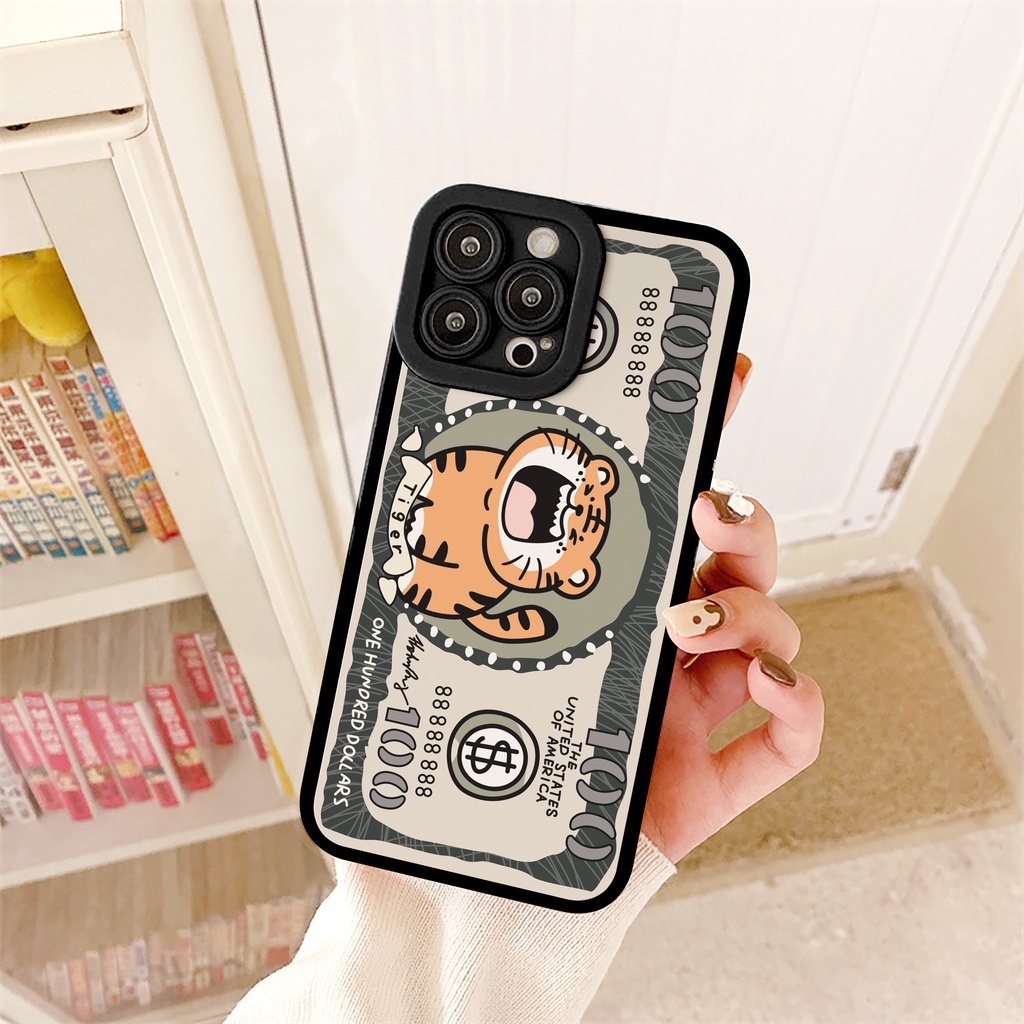 Ốp lưng iphone Hổ Dola cạnh vuông 6/6plus/6s/6splus/7/7plus/8/8plus/x/xs/11/12/13/14/pro/max/promax/plus/shin/case