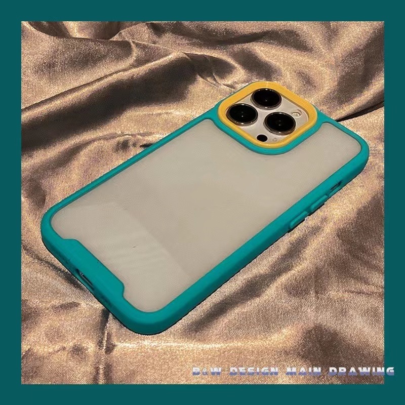 Ốp Điện Thoại Cứng Chống Sốc Màu Macaron Cho iPhone 13 12 11 Pro MAX 7Plus 8Plus X XS MAX XR