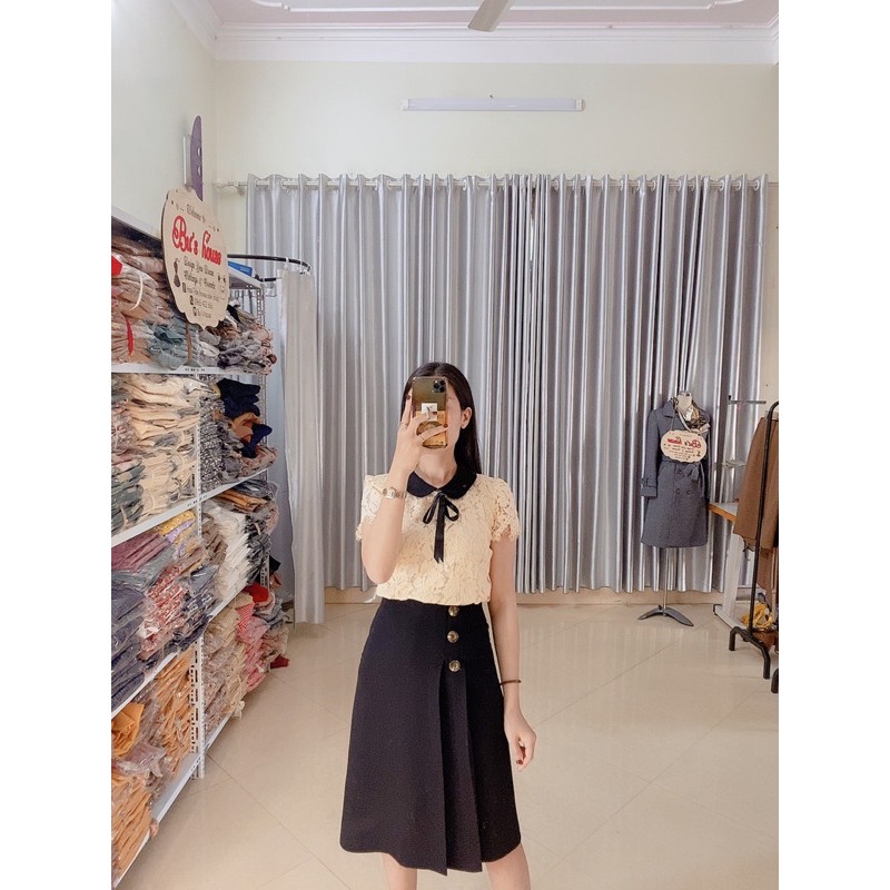 Chân váy chữ A 3 cúc hàng tk ( Ảnh thật) | BigBuy360 - bigbuy360.vn