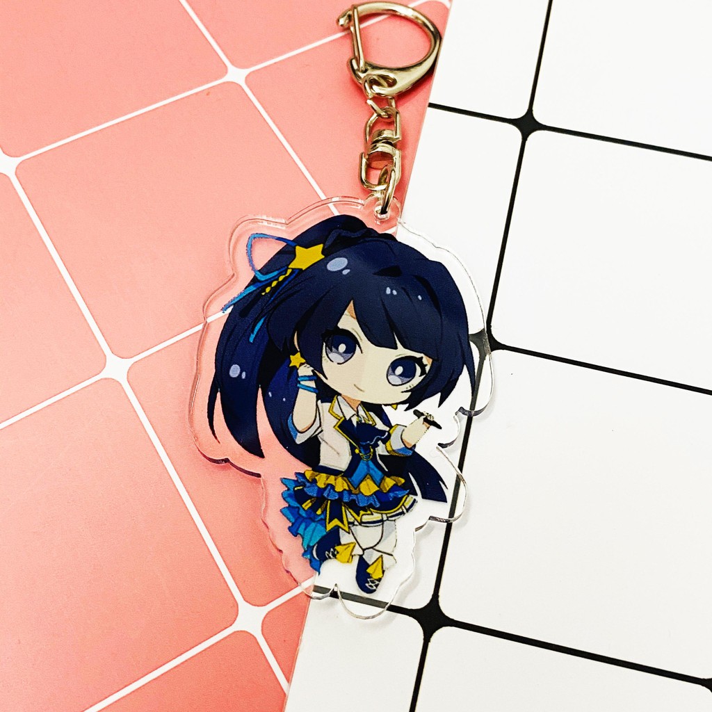 ( Mica trong acrylic ) Móc khóa Honkai Impact 3 ver treo Sing quà tặng xinh xắn dễ thương in hình anime chibi