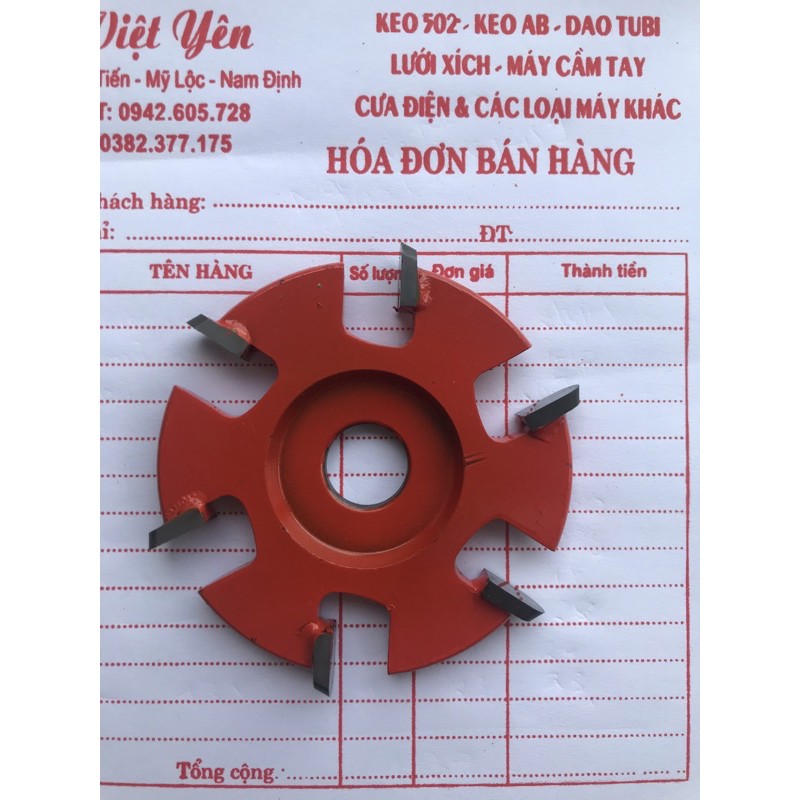 lưỡi phay gỗ 6 cánh bản 82mm