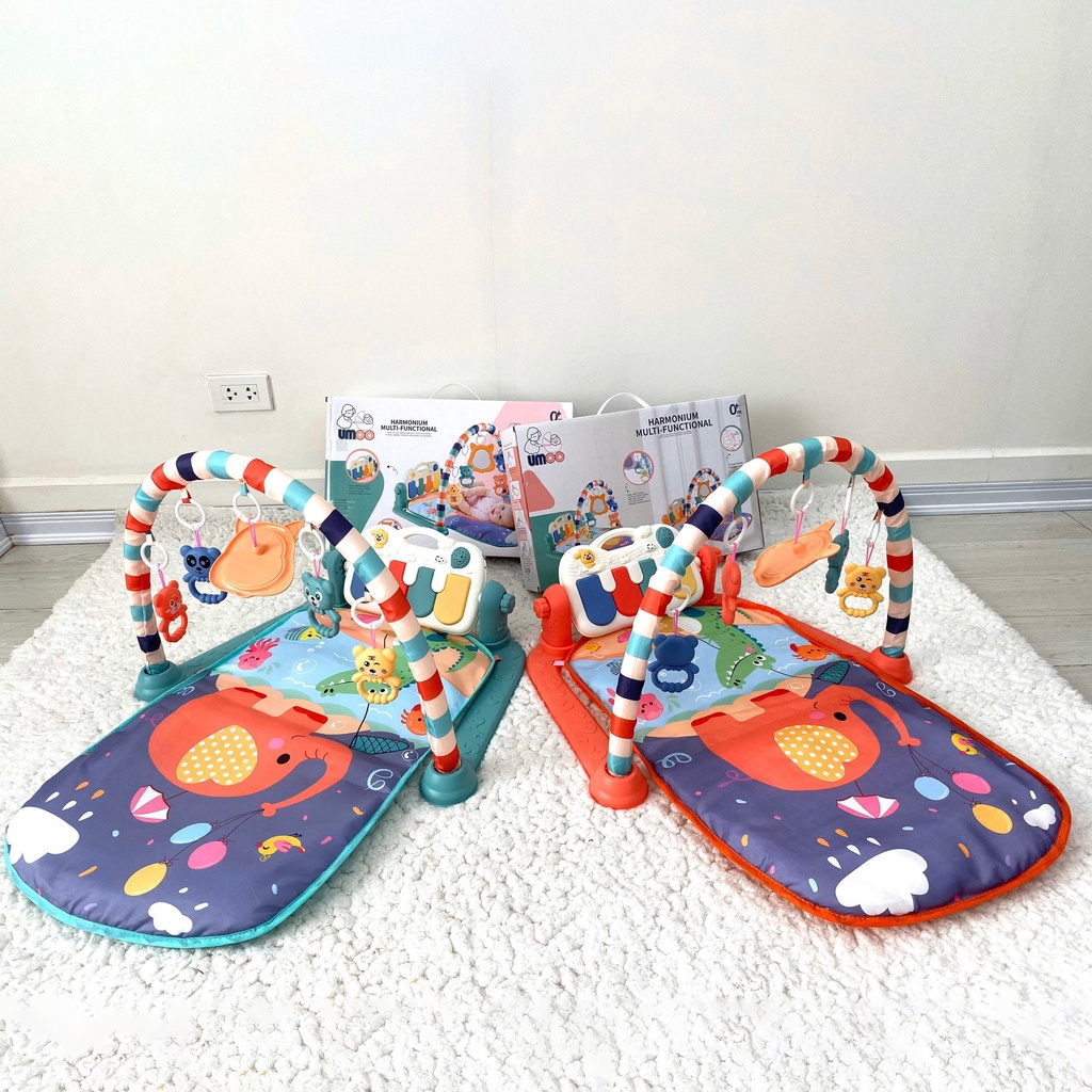 [Hàng chính hãng Umoo]Thảm nhạc cho bé, trẻ sơ sinh nằm chơi, vận động Baby Gym Mat