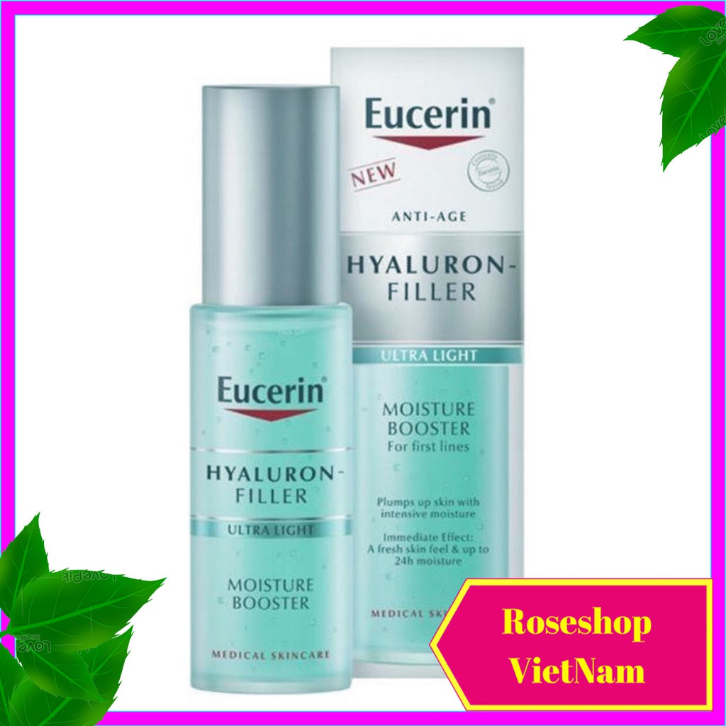 ✅Serum Eucerin Hyaluron Filler Moisture Booster Tinh Chất Cấp Ẩm và Ngăn Ngừa Lão Hóa 30ml Serum HA. RSVN SP63