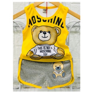 8-26kg Bộ thun 3D phối lưới và thun coton be trai 8-35kg