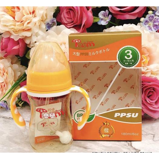 Bình sữa cổ rộng PPSU TÔM chống sặc cho bé dung tích 180/260ml