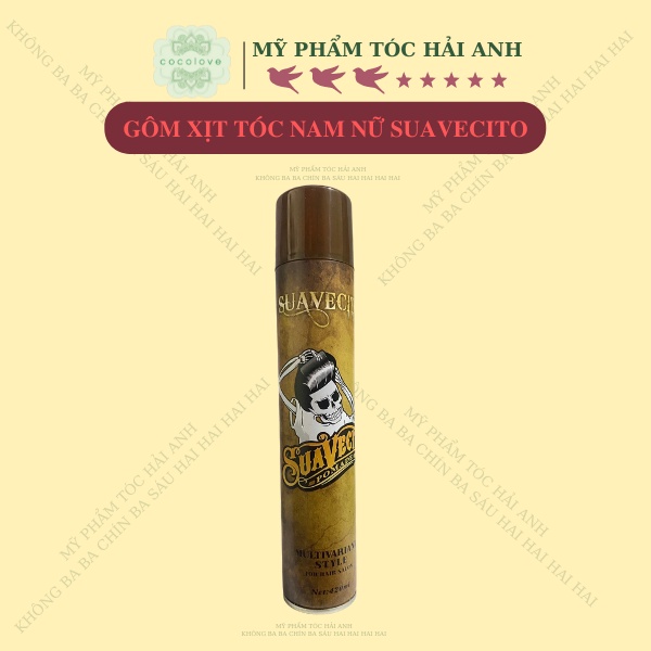 Gôm Xịt Tóc Nam Nữ SUAVECITO 420ML