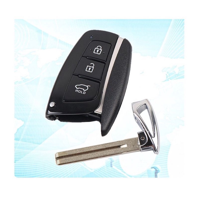 Vỏ chìa khoá SMARTKEY xe huyndai santafe 3 nút