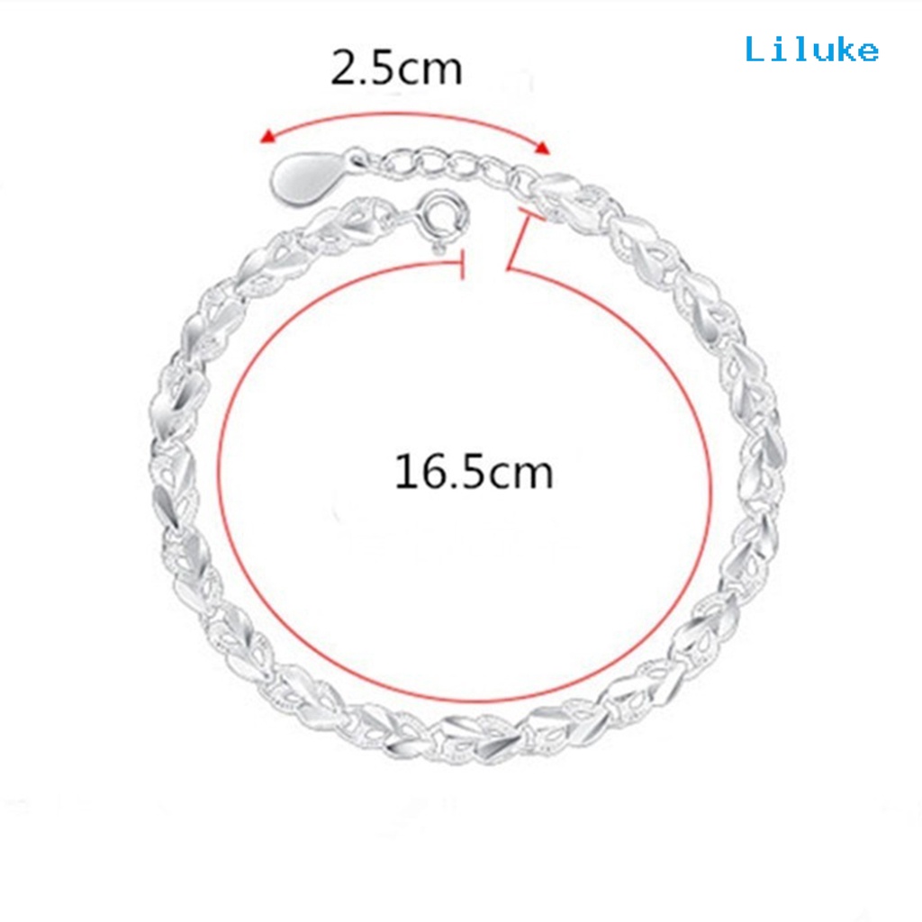 Vòng Tay Hợp Kim Mạ Bạc Kiểu Dáng Tinh Tế Thời Trang Cho Nữ