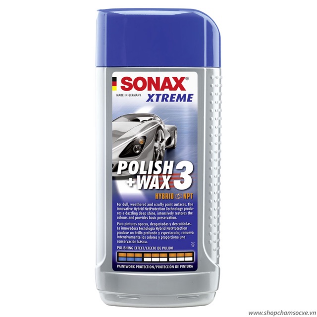 ĐÁNH BÓNG XÓA XƯỚC PHỤC HỒI SƠN MỜ SONAX XTREME POLISH WAX 3 250ML