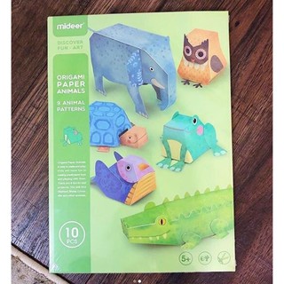 Origami cắt - xếp hình 3D động vật  - Mideer 3D Origami Animal