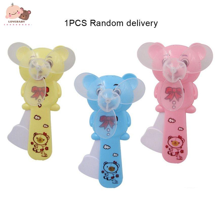 Quạt Cầm Tay Mini Hình Gấu Đáng Yêu Tiện Dụng Vào Mùa Hè