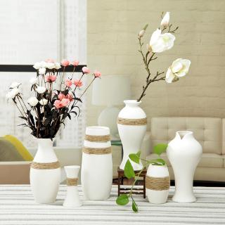 Lọ hoa bằng gốm sứ kiểu vintage đơn giản xinh xắn