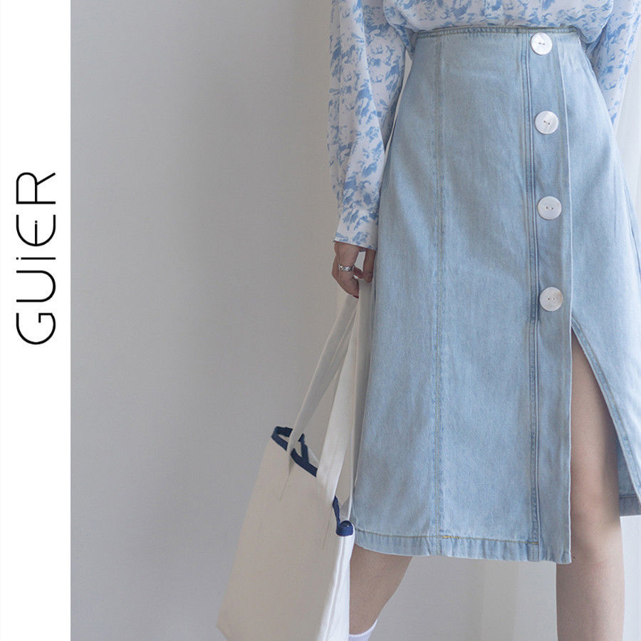 chân váy jean Thời Trang Mùa Thu 2021 Cho Nữ chân váy jean