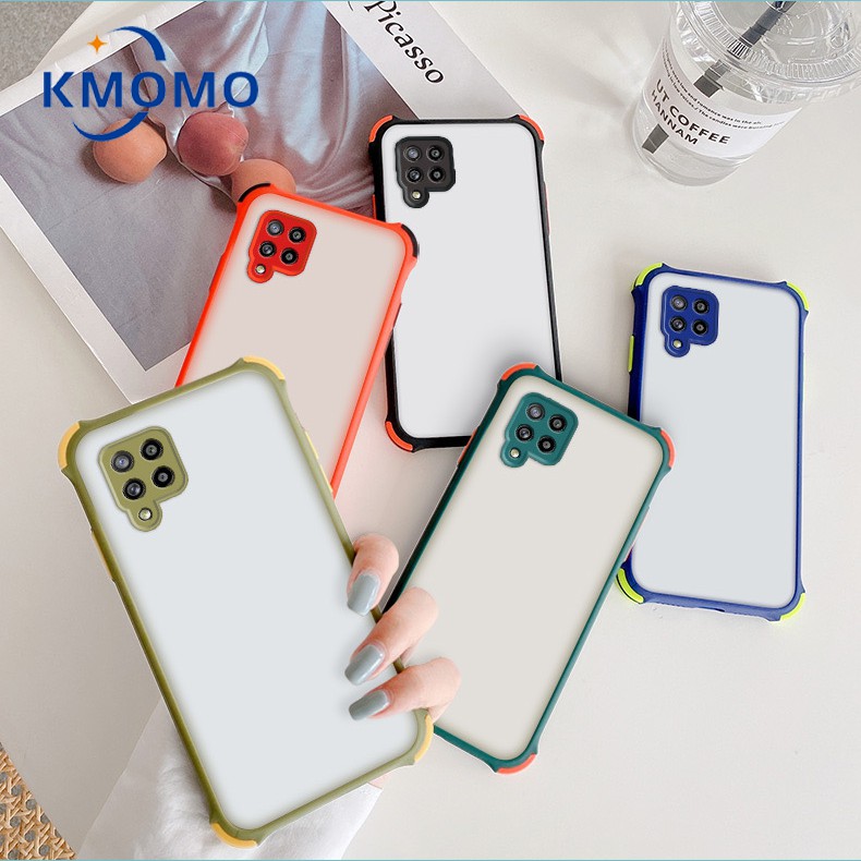 Ốp điện thoại nhám bảo vệ chống sốc 4 góc mạnh mẽ dành cho Samsung Galaxy A52s A22 A52 A72 A42 A32 A12 A02 A21s A20s