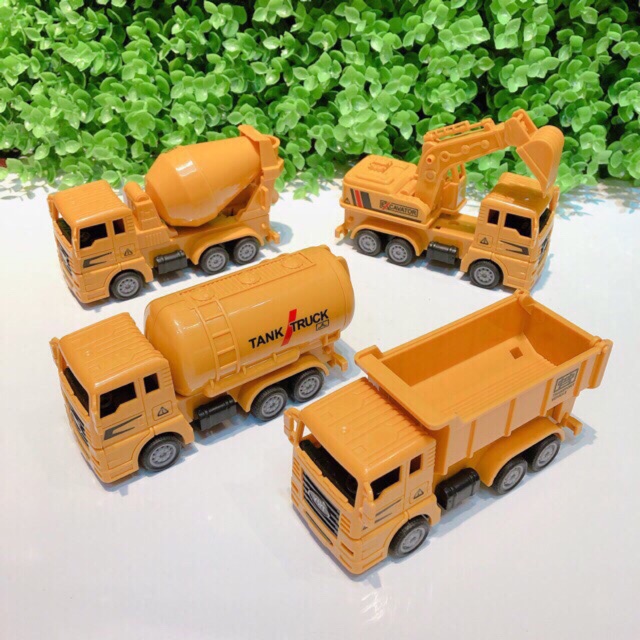 Bộ 4 xe công trình