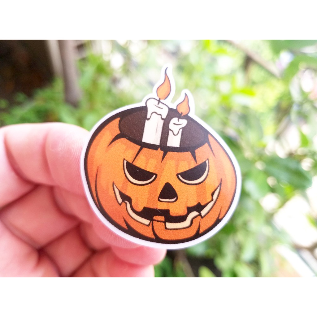 34 Miếng dán trang trí Halloween 2020 bằng nhựa chống nước, dùng trang trí các vật dụng cá nhân và nơi làm việc nhân dịp