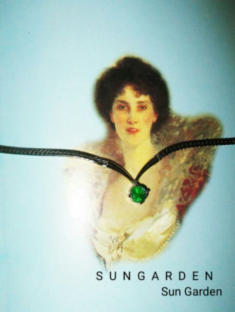 1252. Sét bộ hoa tai và dây chuyền xanh lục bảo sang trọng_Hàng si tuyển