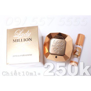 Nước hoa 10ml nước hoa Lady Million
