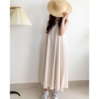 LOOK.STUDIOO - Váy dài cộc tay 2 màu