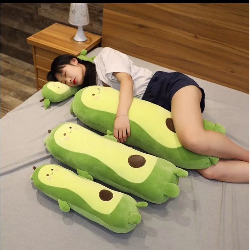 Gấu bông gối ôm quả bơ size đại 90cm nhồi bông đáng yêu ngộ nghĩnh nhồi bông..