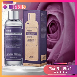 Nước hoa hồng Klairs Supple Preparation Facial Toner Klairs 180ml Auth Hàn Quốc loại có mùi
