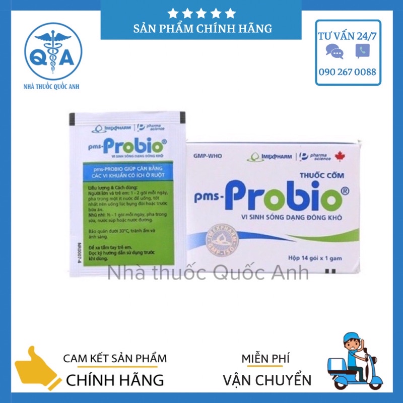 Men tiêu hóa Probio IMP tăng cường hệ vi sinh đường ruột , giảm đầy bụng, ợ hơi Hộp 14 gói
