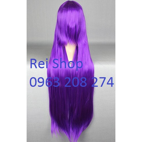 wig 100cm màu tím nho - Tóc giả hóa trang Cosplay mã D42AL 2411