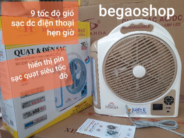 [Free ship 70k]QUẠT TÍCH ĐIỆN HONJIANDA loại vuông đèn tuyp 2 bìnhi | BigBuy360 - bigbuy360.vn