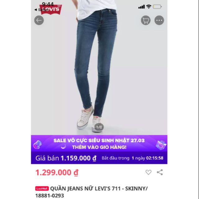 Thành lý quần Levi's